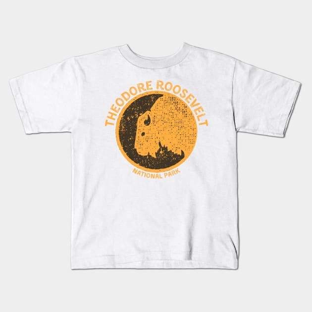 Theodore Roosevelt National Park Kids T-Shirt by soulfulprintss8